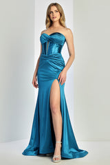 Adora 3239 Strapless High Slit Prom 2026 Dress