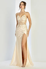 Adora 3274 Floral Lace Corset Prom 2026 Dress