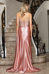 Adora 3364 Beaded Strapless Prom 2026 Dress
