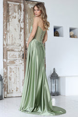 Adora 3373 Strapless High Slit Prom 2026 Dress
