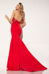 Abby Paris 90197 One-Shoulder Evening Dress