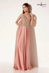 Abby Paris 90198 Beaded A-Line Prom 2026 Dress