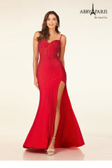 Abby Paris 90305 Sequin High Slit Prom 2026 Dress