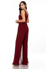 Abby Paris 96064 Wide-Leg Evening Jumpsuit
