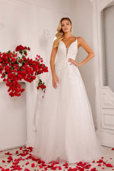 Abby Lane 97148 Lace Appliqué Bridal Dress