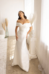 Abby Lane 97179 Off-Shoulder Bridal Dress