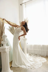 Abby Lane 97180 Lace Appliqué Bridal Dress