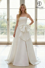 Abby Lane 97379 Taffeta Bow Bridal Dress
