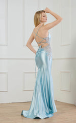 Abby Paris 90359 Spaghetti Strap Sleeveless Corset Prom Dress 2026