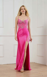 Abby Paris 90366 High Slit Prom Dress 2026