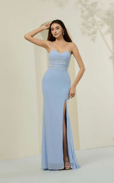 Abby Paris 90371 Beaded High Slit Prom 2026 Dress