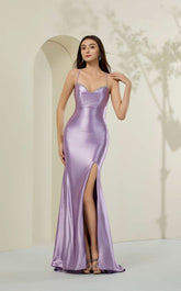 Abby Paris 90375 Beaded High Slit Prom 2026 Dress