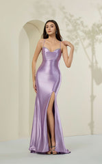 Abby Paris 90375 Beaded High Slit Prom 2026 Dress