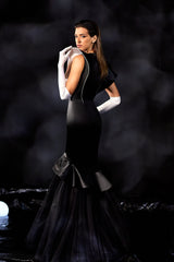 Abdo Aoude M10 Peplum Couture Dress