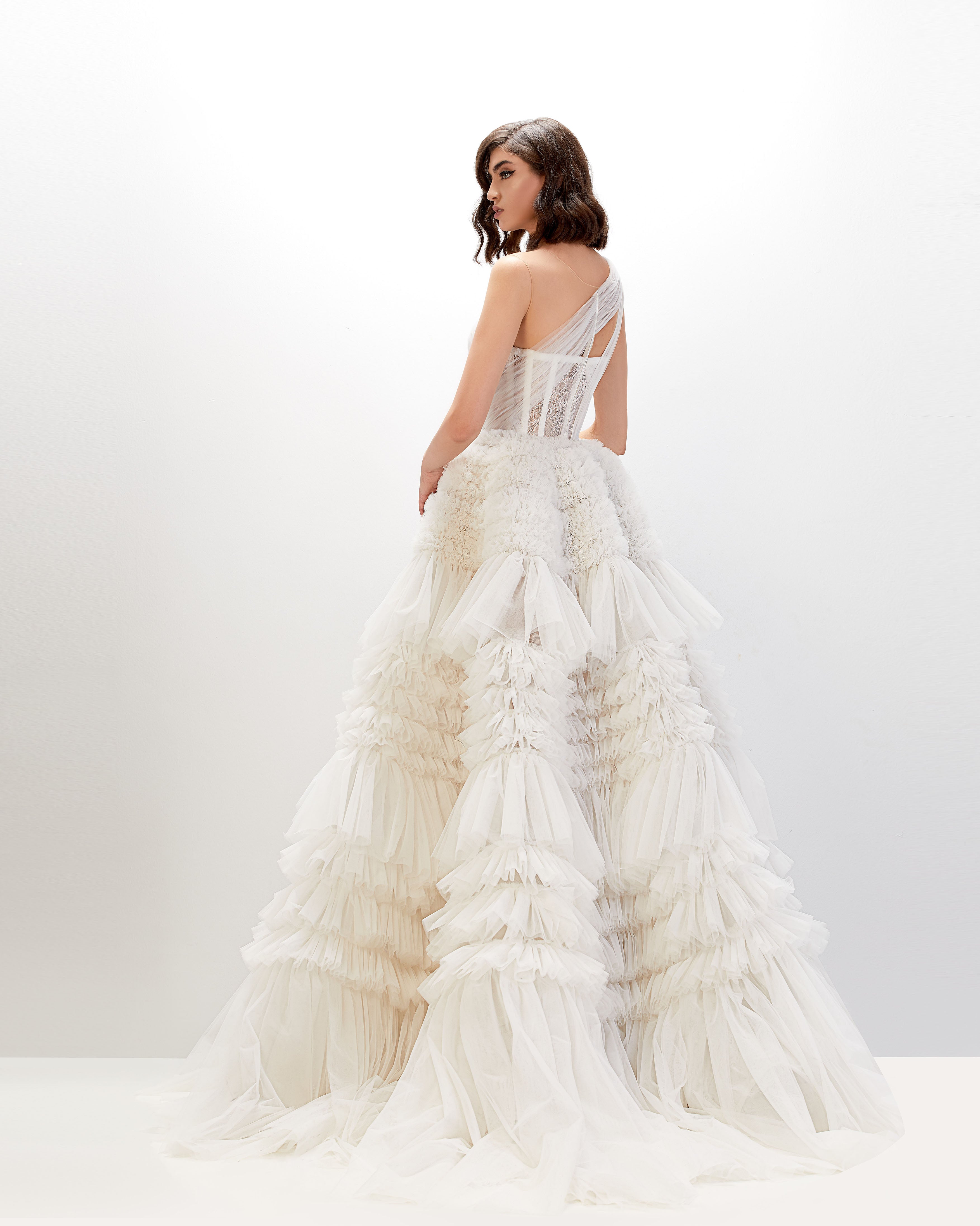 Abdo Aoude L03 One-Shoulder Couture Dress