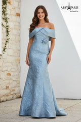 Abby Paris 96087 Off Shoulder Mother of the Bride Dress