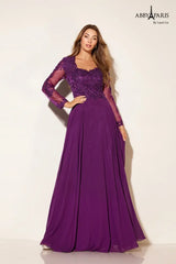 Abby Paris 96044W Sweetheart Neckline Mother of the Bride Dress
