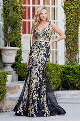 Adora 3127 V-Neck Sleeveless Mermaid Mother of the Bride Dress