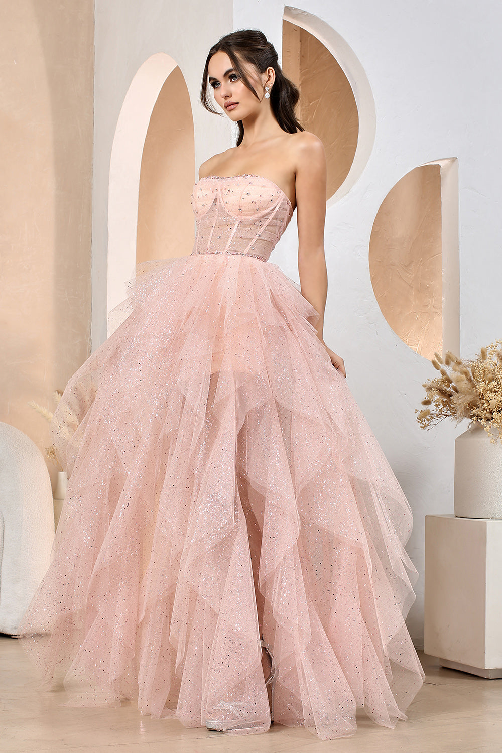Adora 3210 Glitter A-Line Prom 2026 Dress