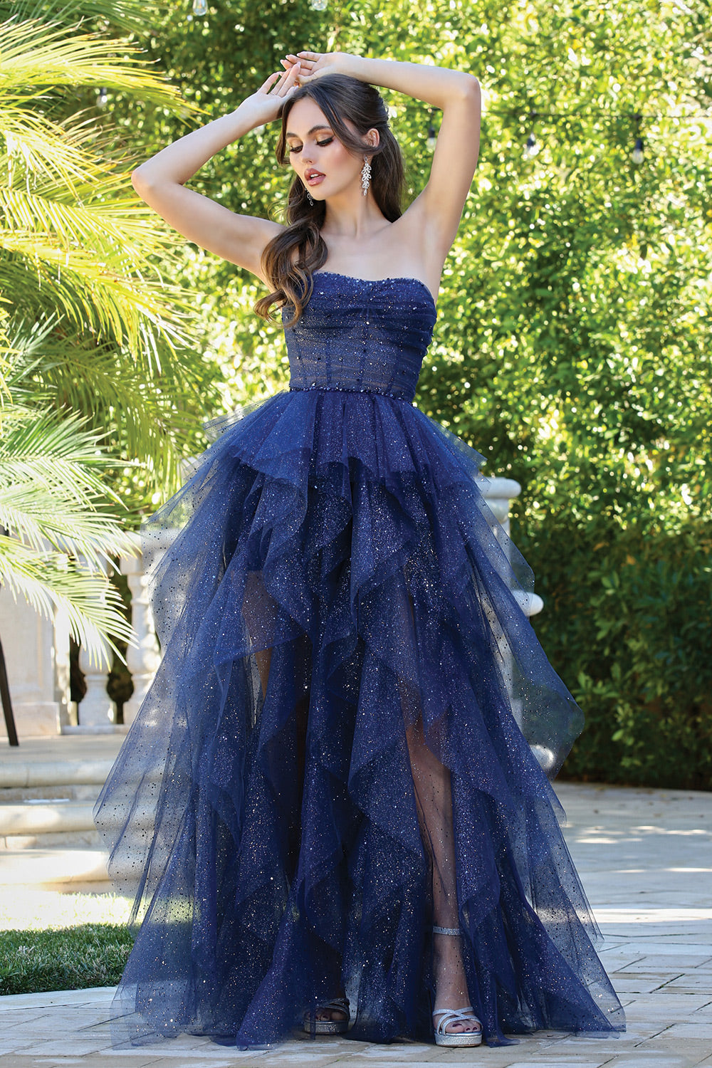 Adora 3210 Glitter A-Line Prom 2026 Dress