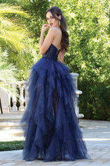 Adora 3210 Glitter A-Line Prom 2026 Dress
