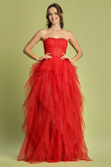 Adora 3210 Glitter A-Line Prom 2026 Dress