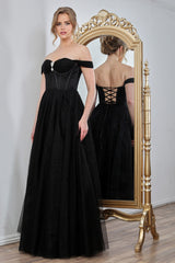 Adora 3244 Off-Shoulder Glitter Prom 2026 Dress