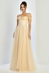 Adora 3244 Off-Shoulder Glitter Prom 2026 Dress