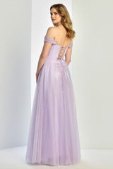 Adora 3244 Off-Shoulder Glitter Prom 2026 Dress