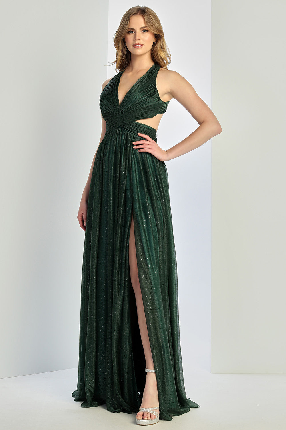 Adora 3260 Glitter High Slit Prom 2026 Dress
