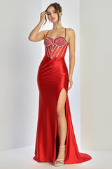 Adora 3267 High Slit Corset Prom 2026 Dress