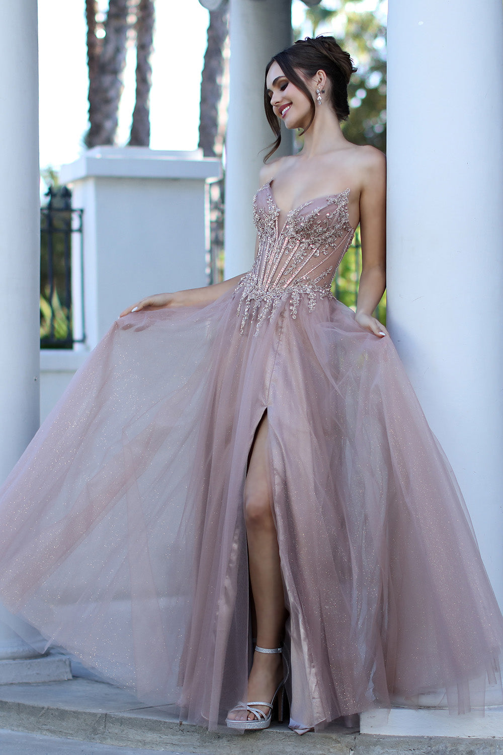 Adora 3269 Glitter Corset Prom 2026 Dress