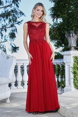 Adora 3344-03 Beaded Bodice Evening Dress