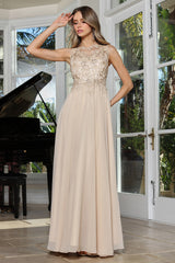 Adora 3344-03 Beaded Bodice Evening Dress