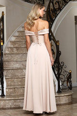 Adora 3345 Off Shoulder High Slit Prom 2026 Dress