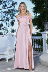 Adora 3345 Off Shoulder High Slit Prom 2026 Dress
