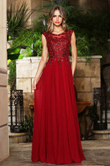 Adora 3353-03 Illusion Lace Evening Dress
