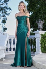 Adora 3371 Off Shoulder High Slit Prom 2026 Dress