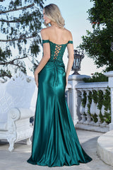 Adora 3371 Off Shoulder High Slit Prom 2026 Dress