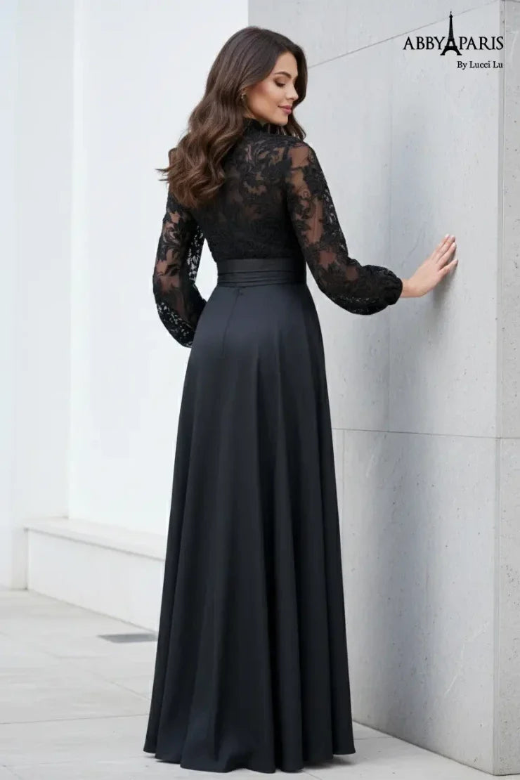 Abby Paris 96085 V-Neck Mother of the Bride Dress
