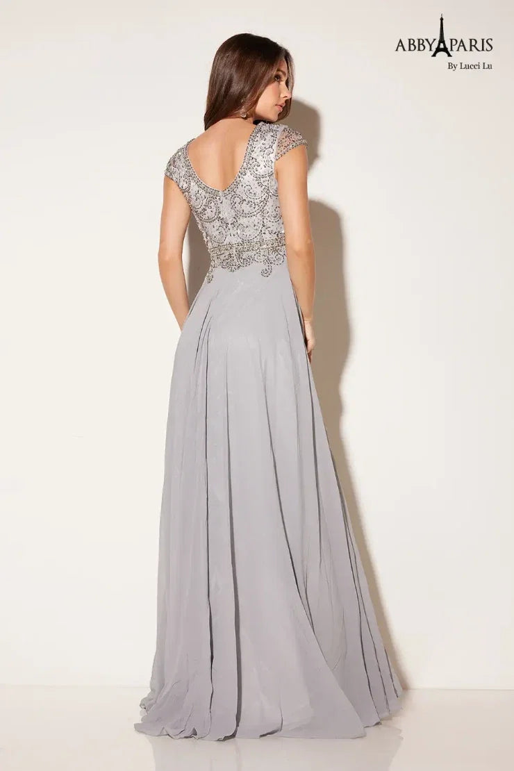 Abby Paris 95091 Beaded Lace Mother of the Bride Dress