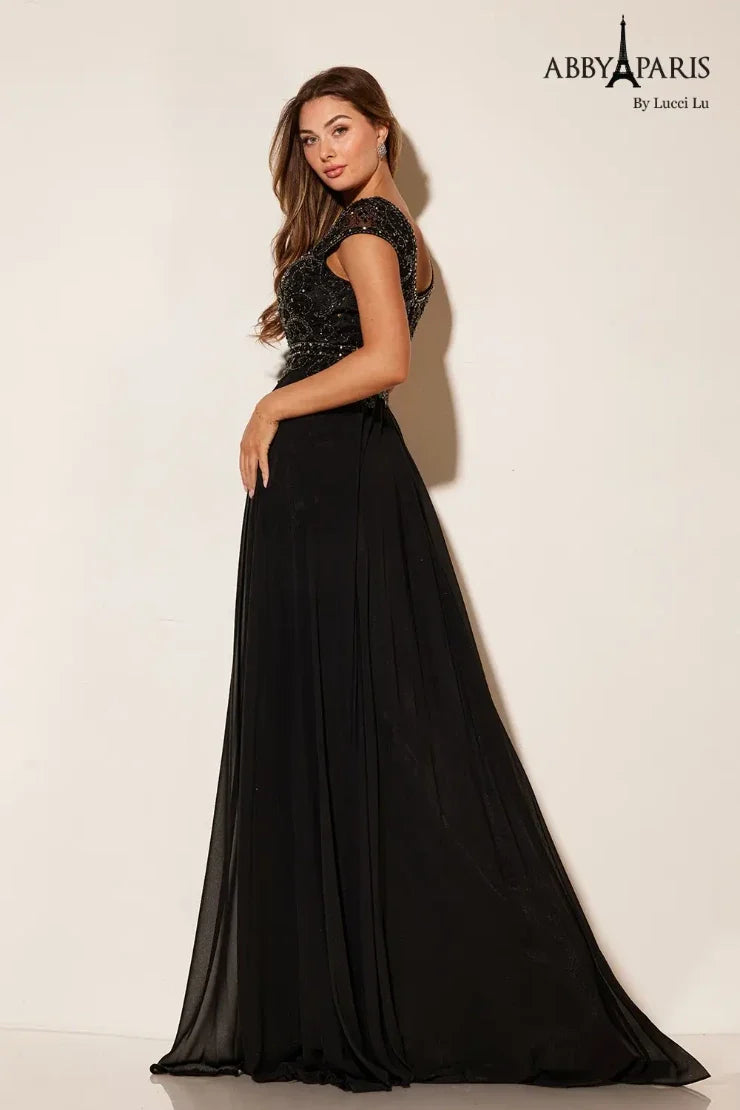 Abby Paris 95091 Beaded Lace Mother of the Bride Dress