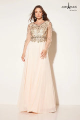 Abby Paris 96040W Beaded Mother of the Bride Dress