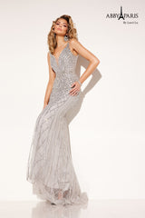 Abby Paris 90156 Beaded Evening Dress