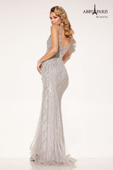 Abby Paris 90156 Beaded Evening Dress