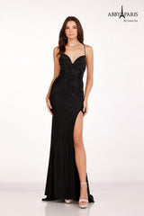 Abby Paris 90201 Sweetheart Sleeveless Rhinestone-Embellished Prom 2026 Dress