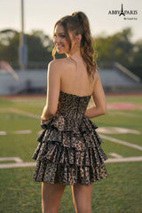 Abby Paris 94247 Animal Print Homecoming Dress