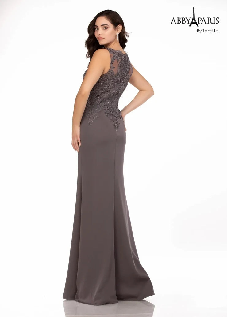 Abby Paris 96061W Sleeveless Mother of the Bride Dress