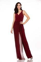 Abby Paris 96064 Wide-Leg Evening Jumpsuit