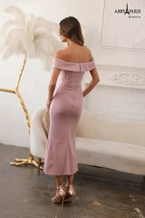 Abby Paris 96070 Off-The-Shoulder Mother of the Bride Dress